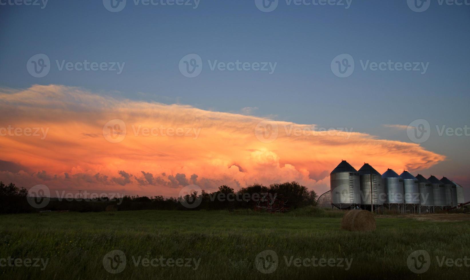 Storm Clouds Saskatchewan sunset photo