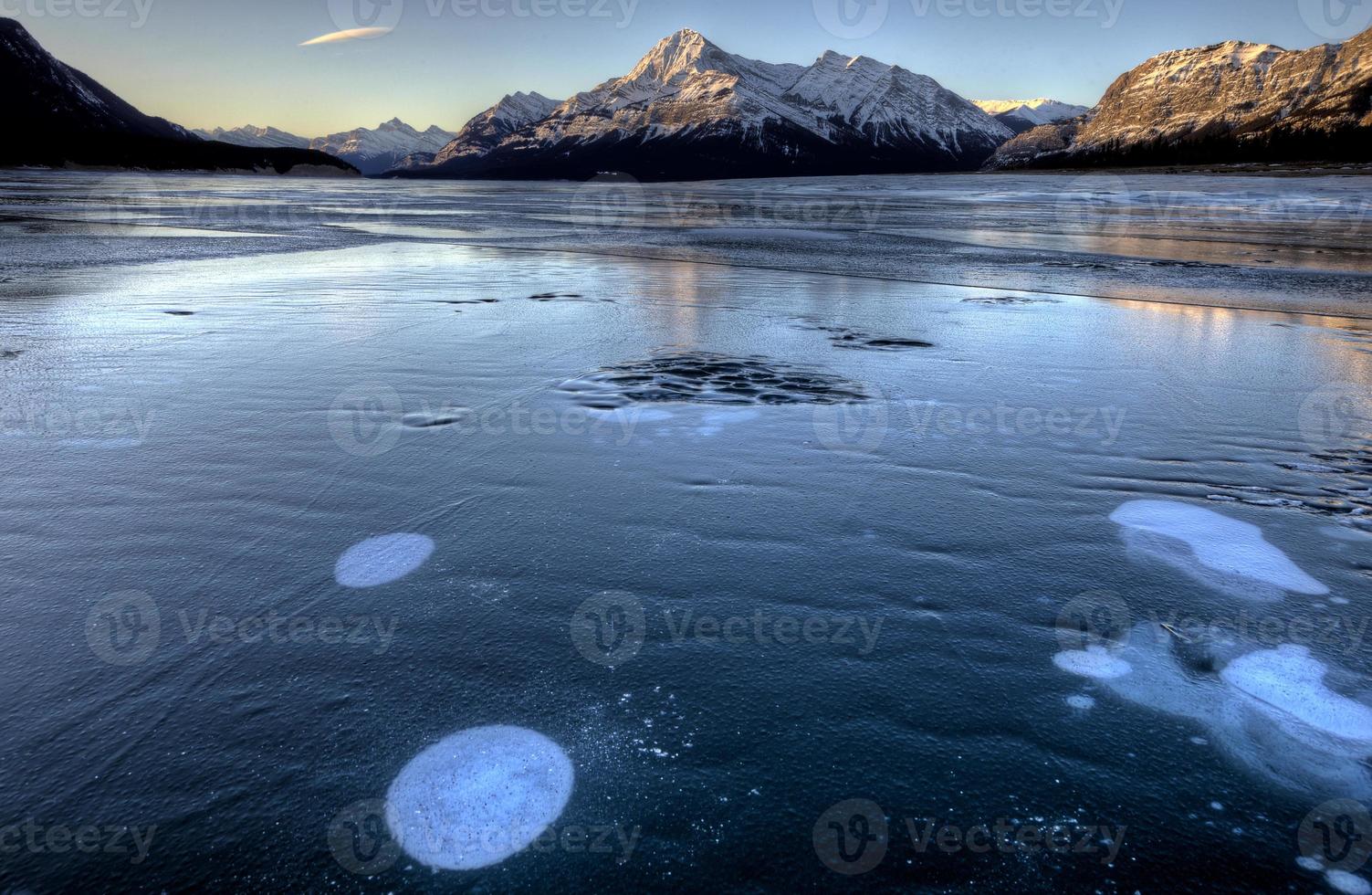 Abraham Lake Winter photo