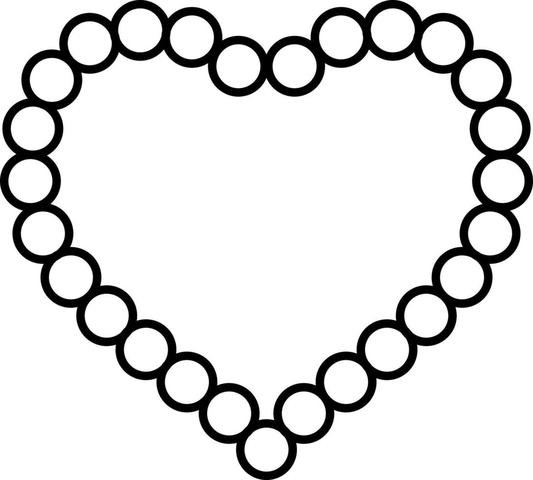 Pearl Heart Outline Icon Vector 5437219 Vector Art at Vecteezy