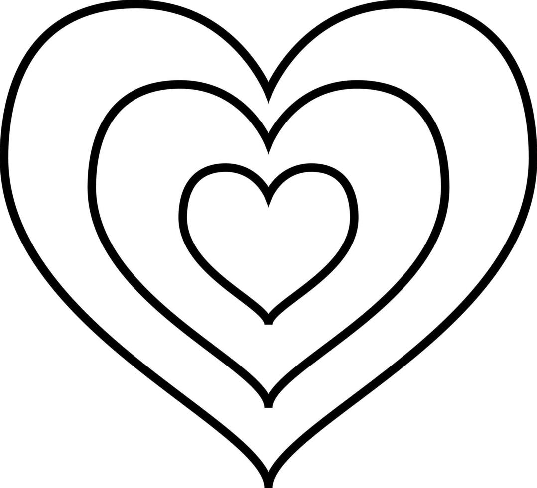 Growing Heart Outline Icon Vector