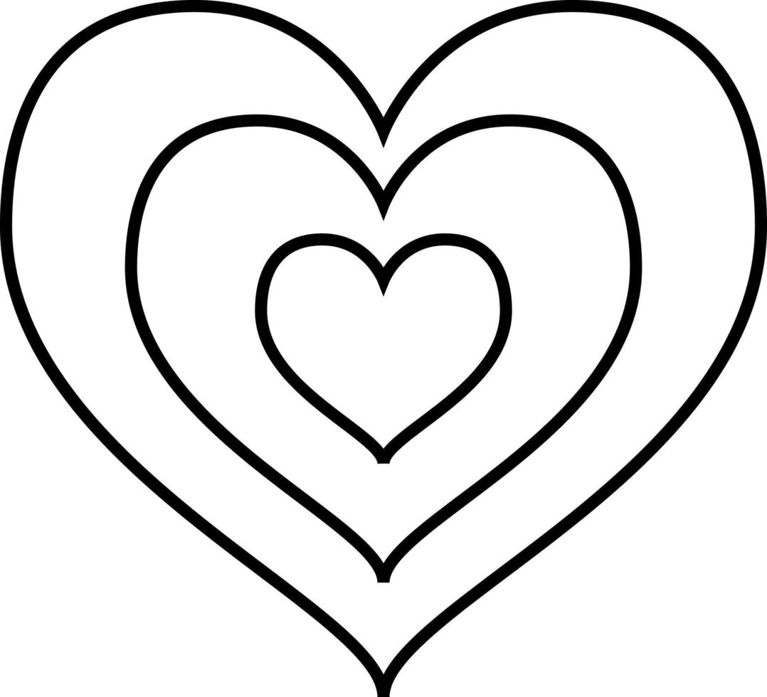 Growing Heart Outline Icon Vector