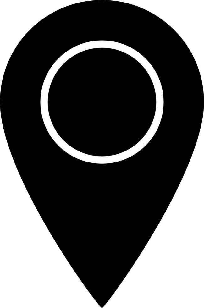Location Symbol Glyph Icon Vector