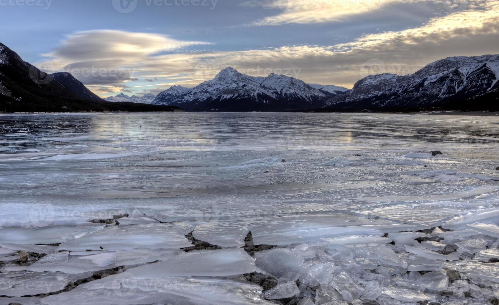 Abraham Lake Winter photo