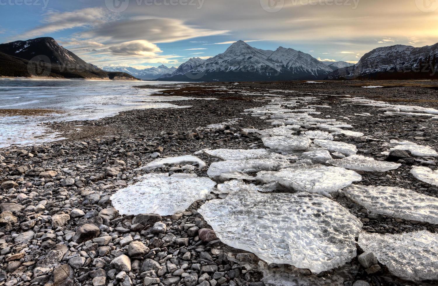 Abraham Lake Winter photo