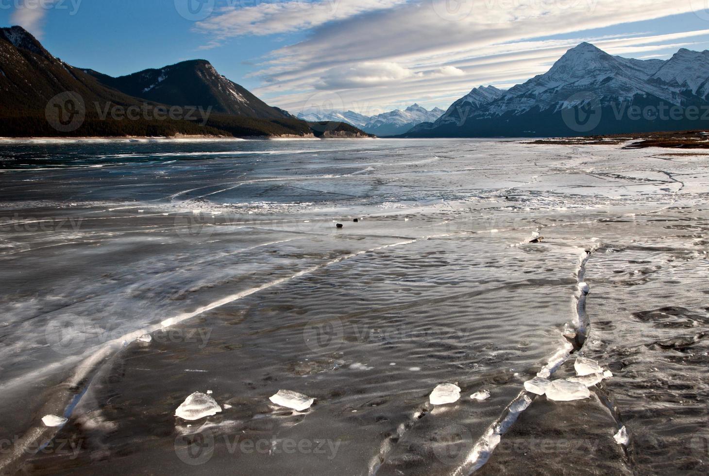 Abraham Lake Winter photo