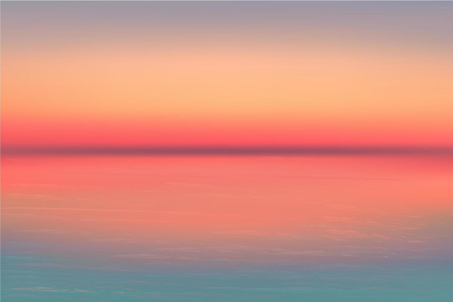 Motion blur tropical sunset beach with a background of abstract ocean waves bokeh sun light. Copy the summer vacation room and business travel concept. Antique tone color filter style. vector