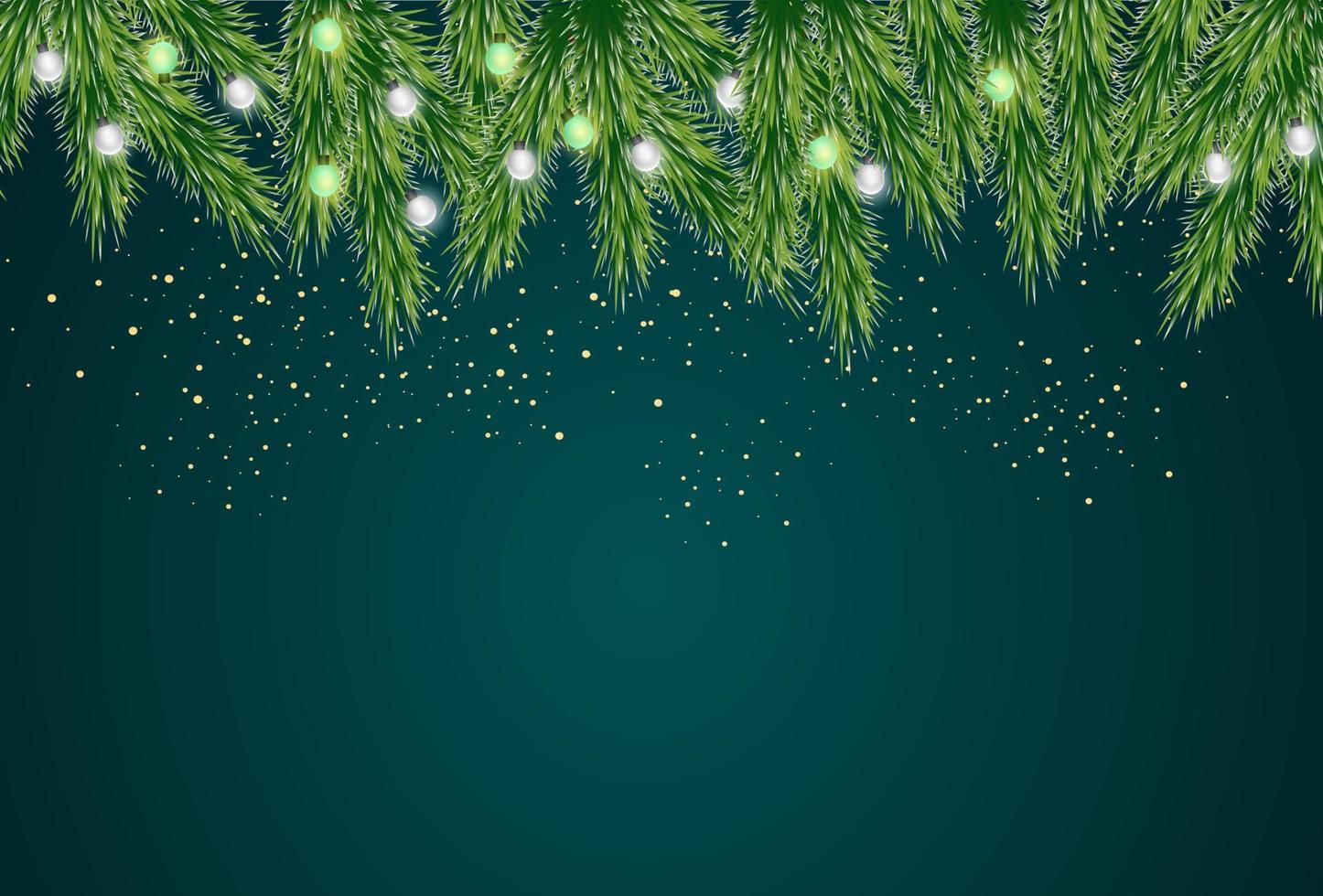 merry Christmas background with copy space vector