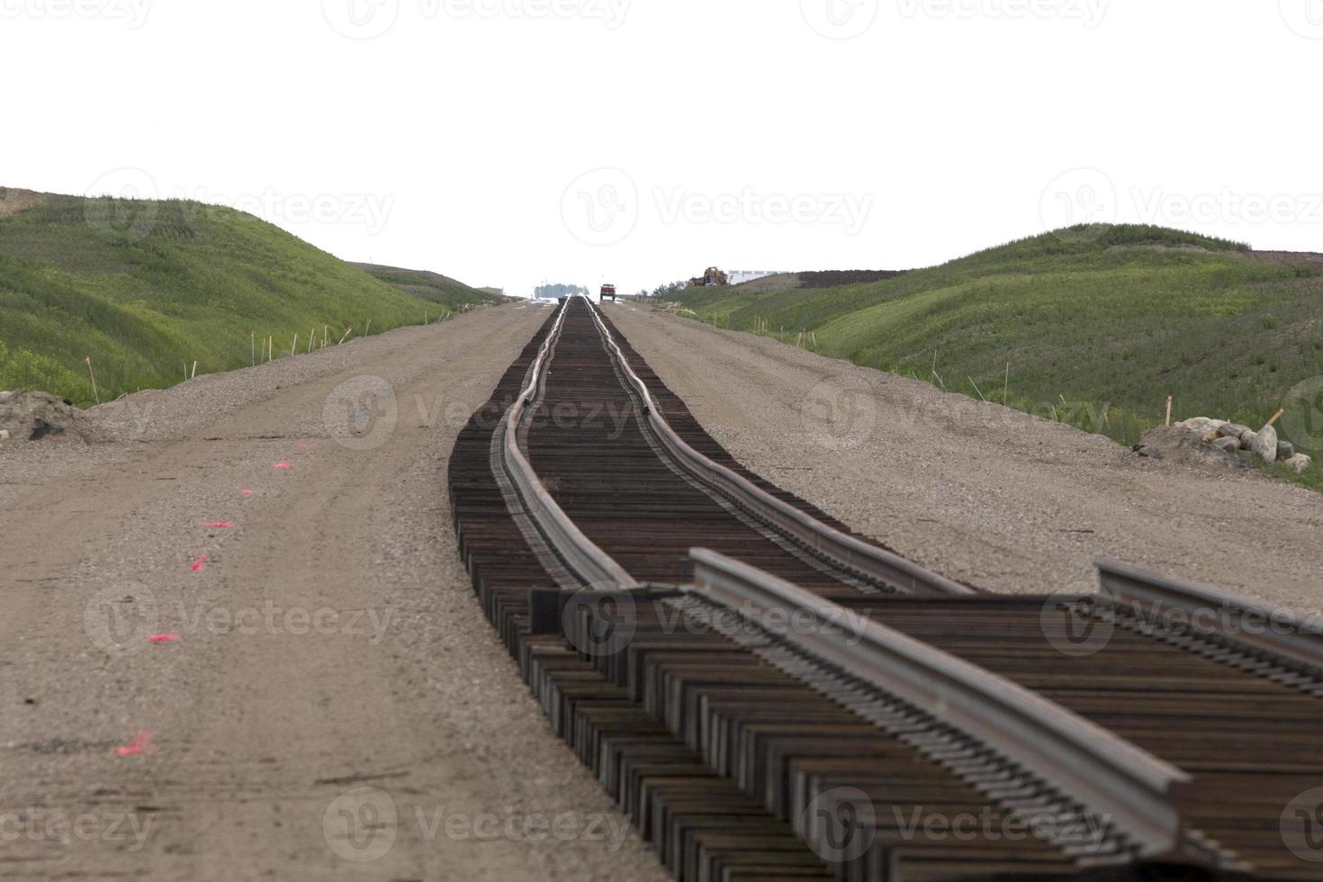 construir una vía de tren foto