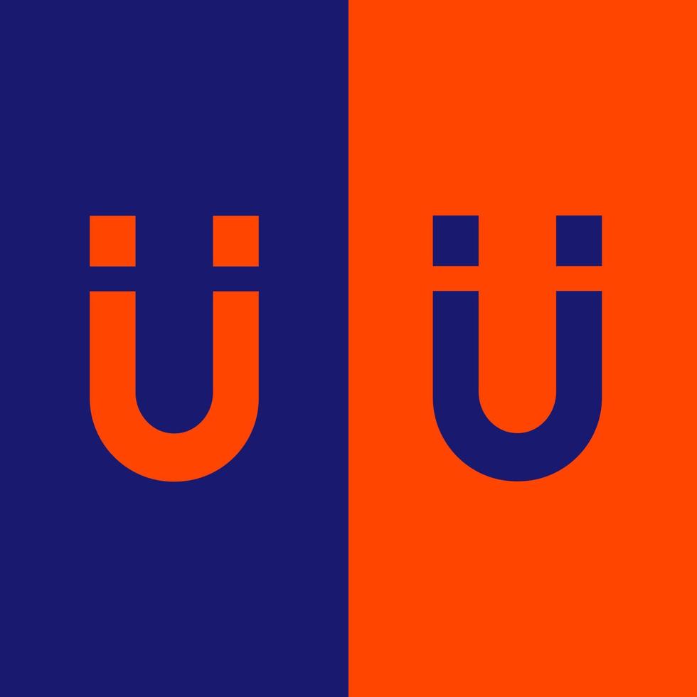 letter U logo design template element. vector logotype