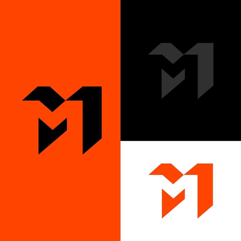 letter M logo design template element. vector logotype