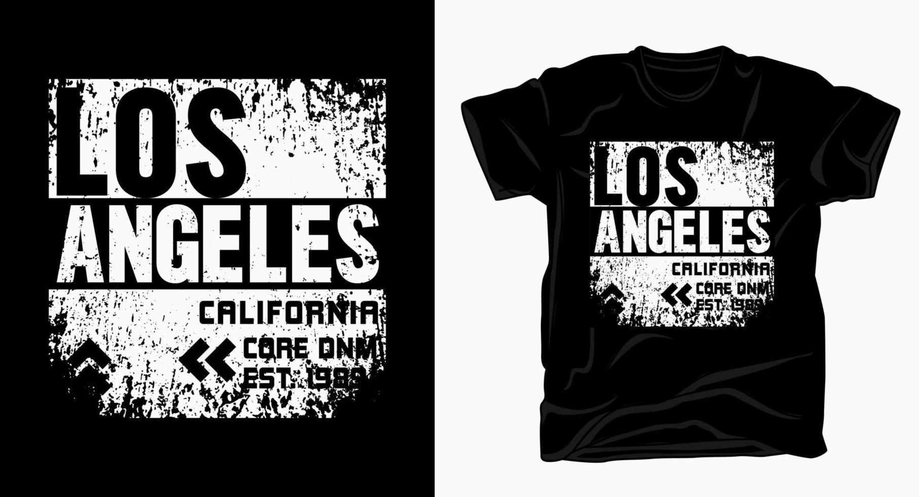 Los angeles california typography design for t shirt 5438678 Vector Art ...
