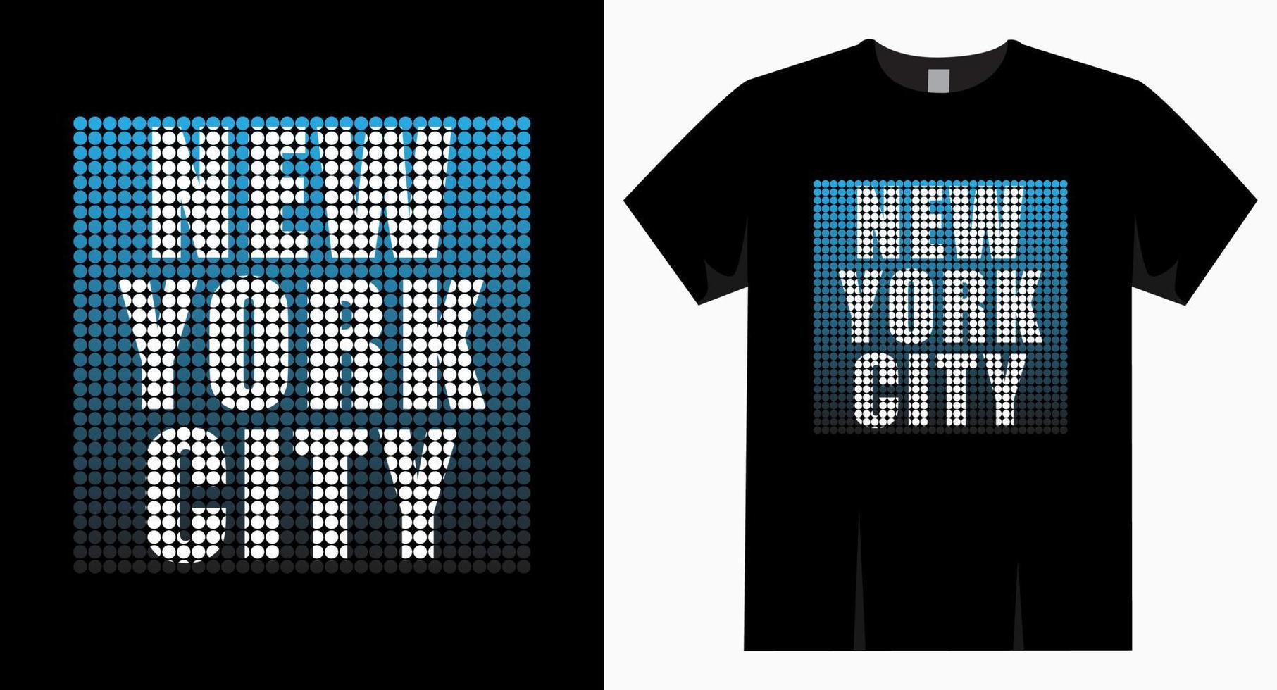 tipografía de la ciudad de nueva york para el diseño de camisetas vector