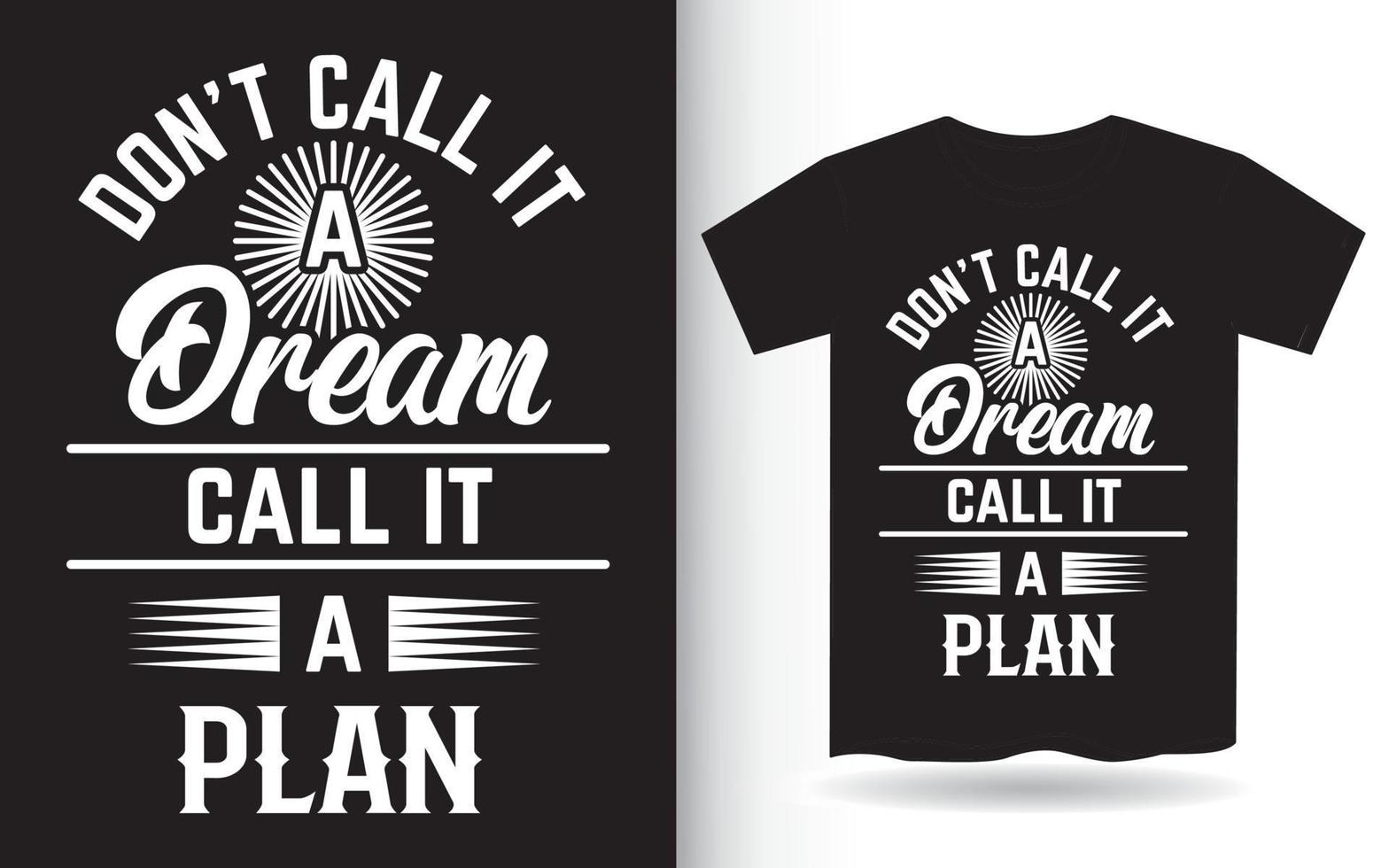 Motivational quote about dream lettering design for t shirt vector