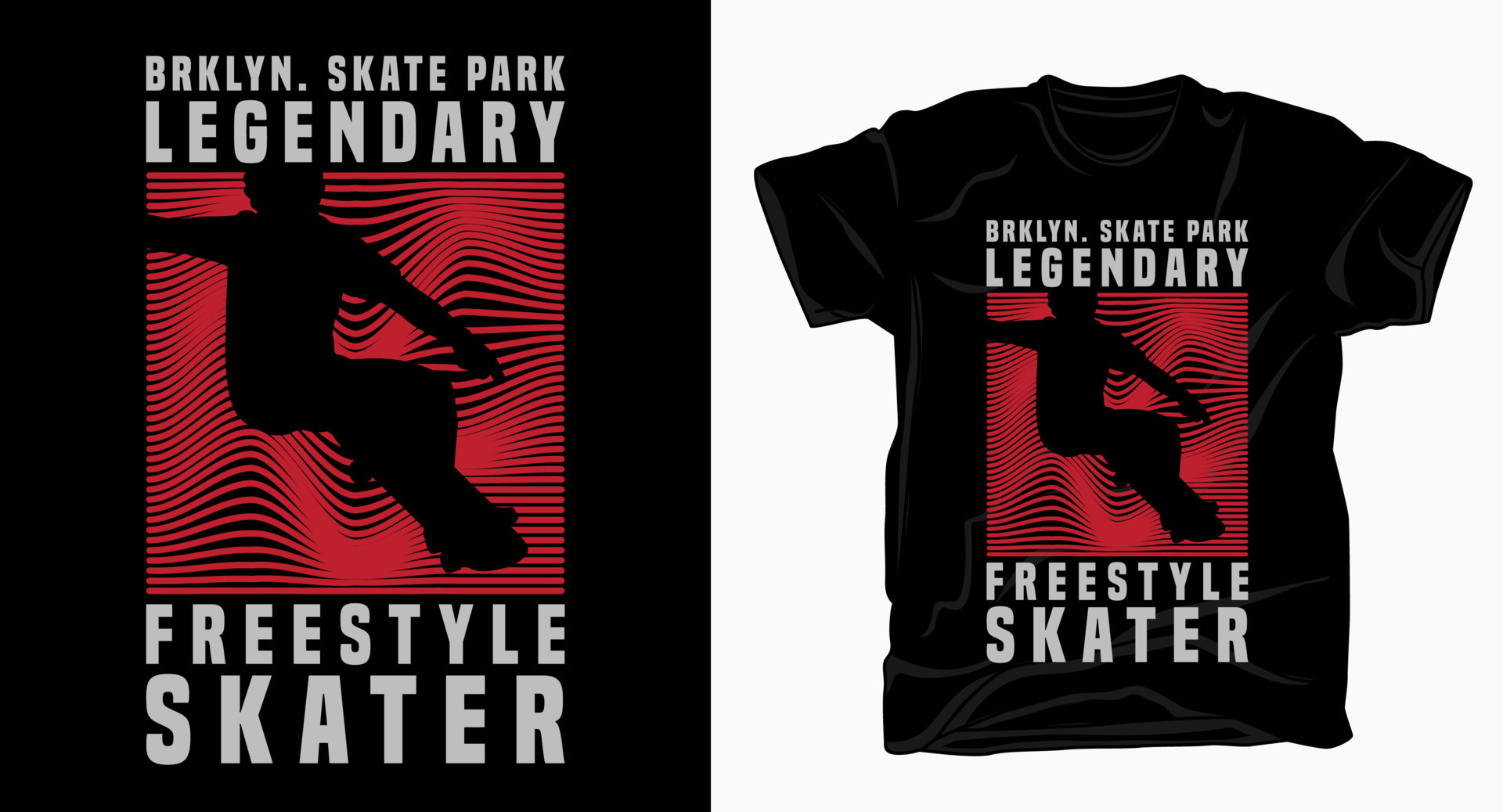 Legendary freestyle skater typography design for t shirt 5439201 Vector ...