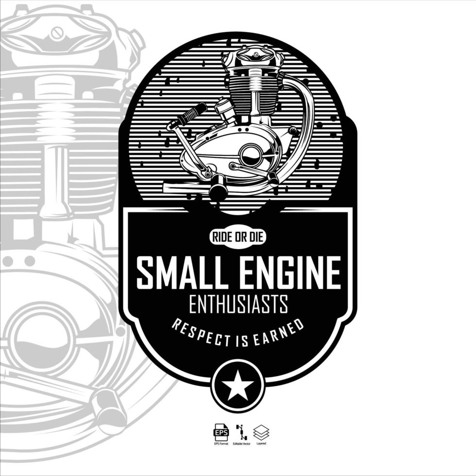 SMALL ENGINE ENTHUSIASTS.eps vector