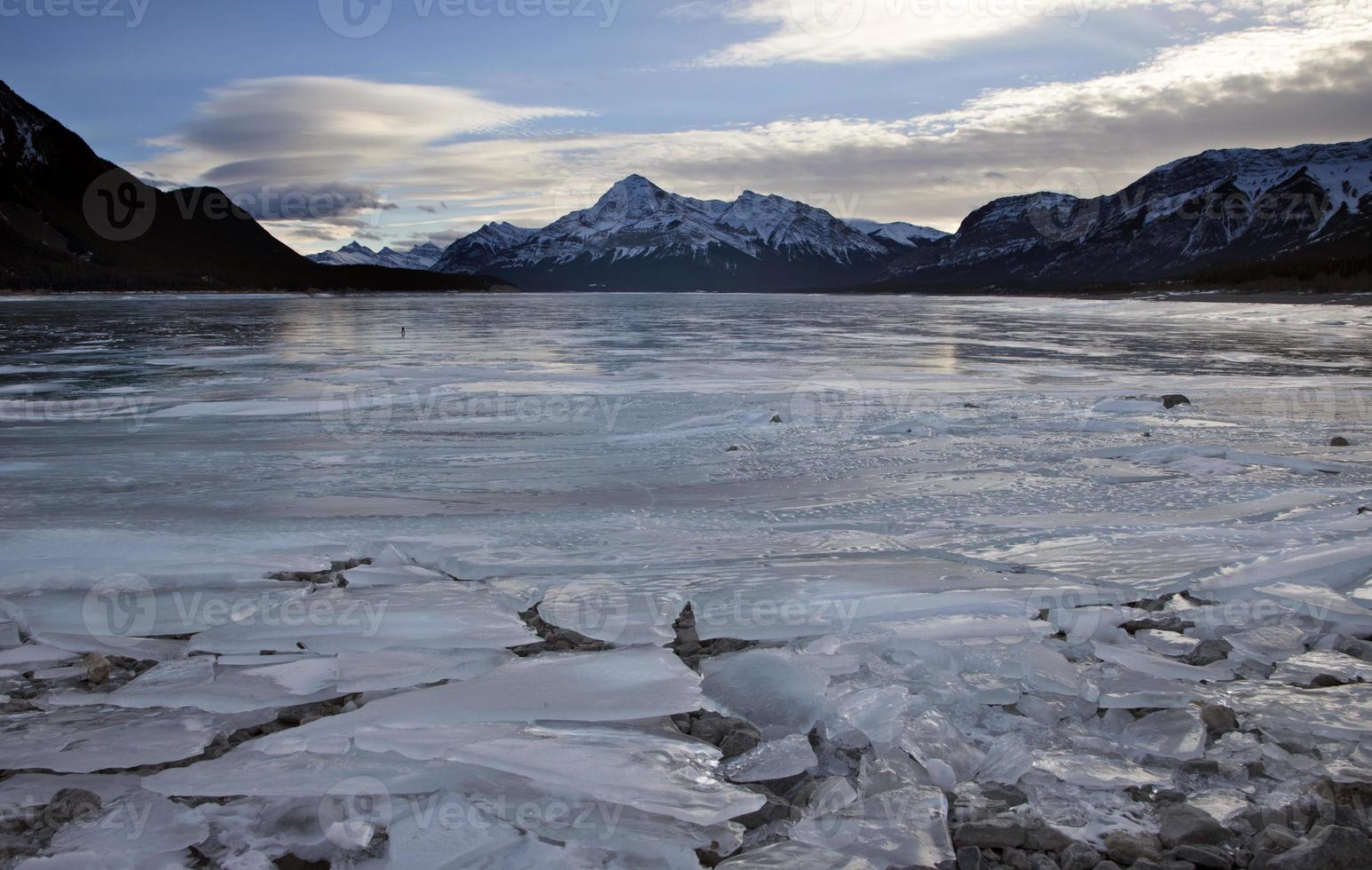 Abraham Lake Winter photo