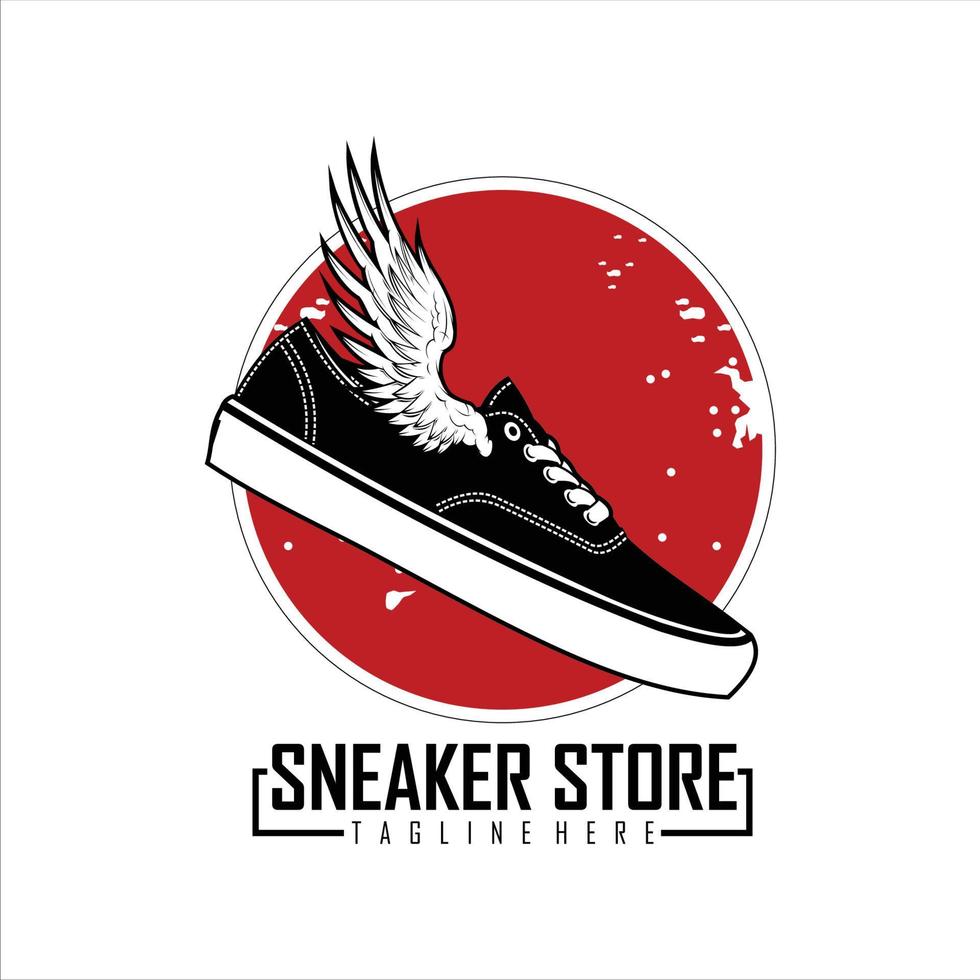 tienda de zapatillas logo.eps vector