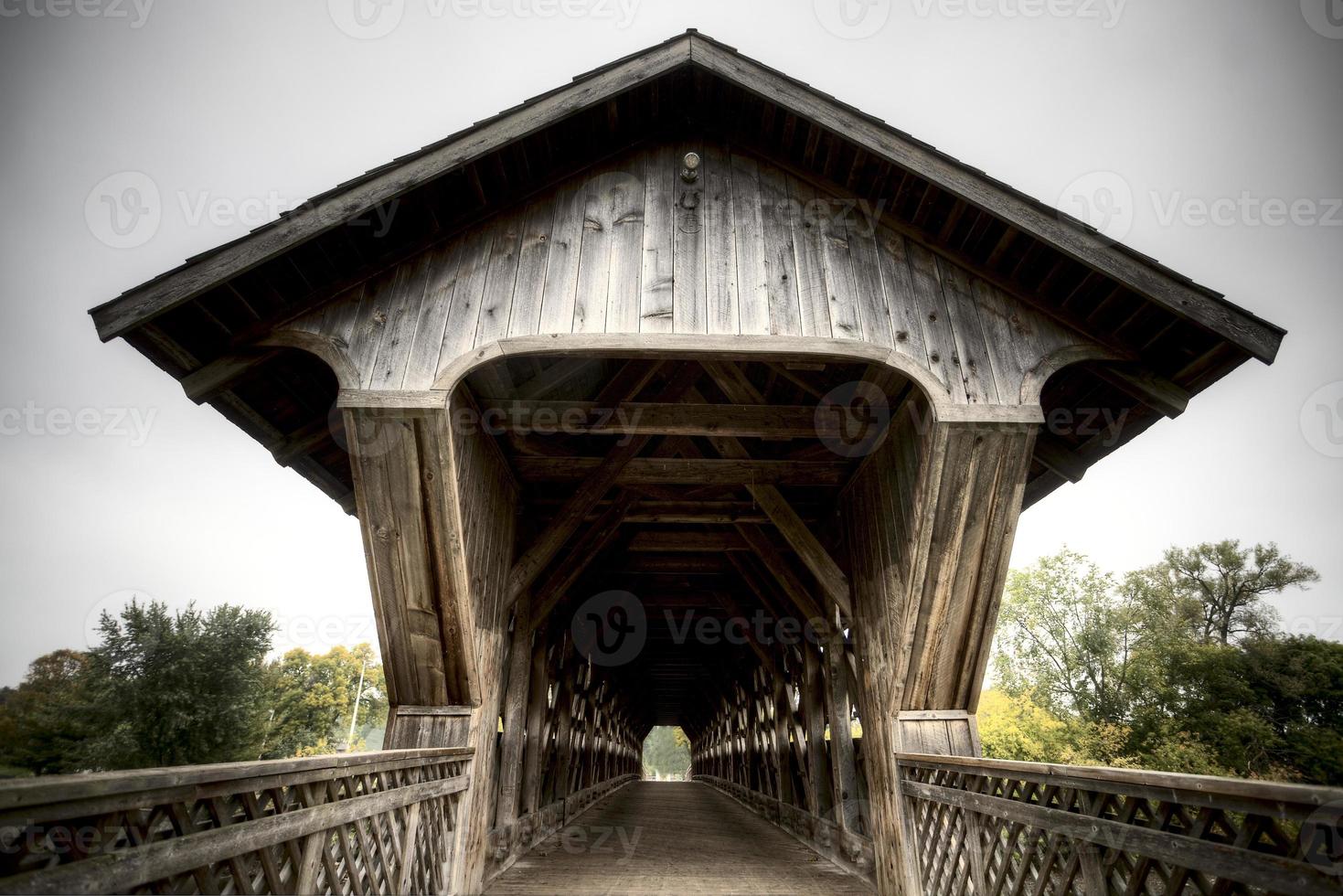 Wooden Covered Bridge photo