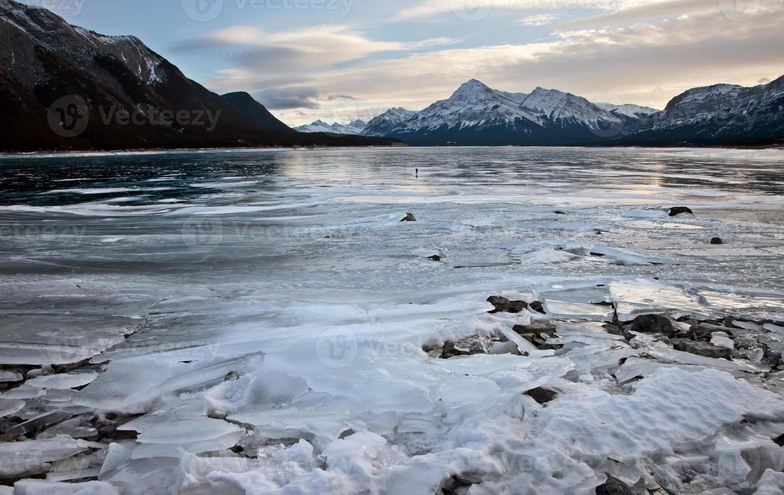 Abraham Lake Winter photo
