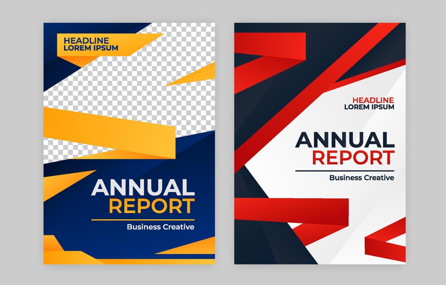 Annual Report Cover vector