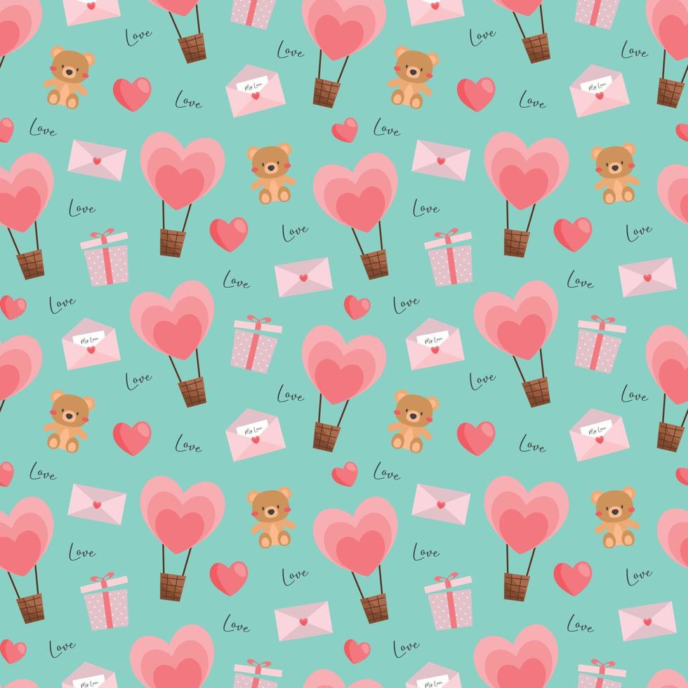 Valentines beautiful seamless pattern design for decorating, wallpaper, wrapping paper, fabric, backdrop and etc. vector