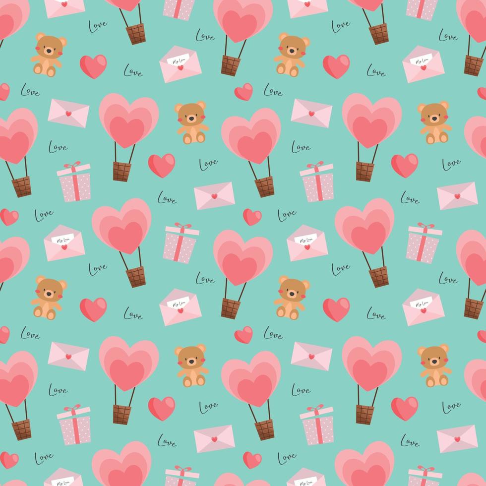 Valentines beautiful seamless pattern design for decorating, wallpaper, wrapping paper, fabric, backdrop and etc. vector