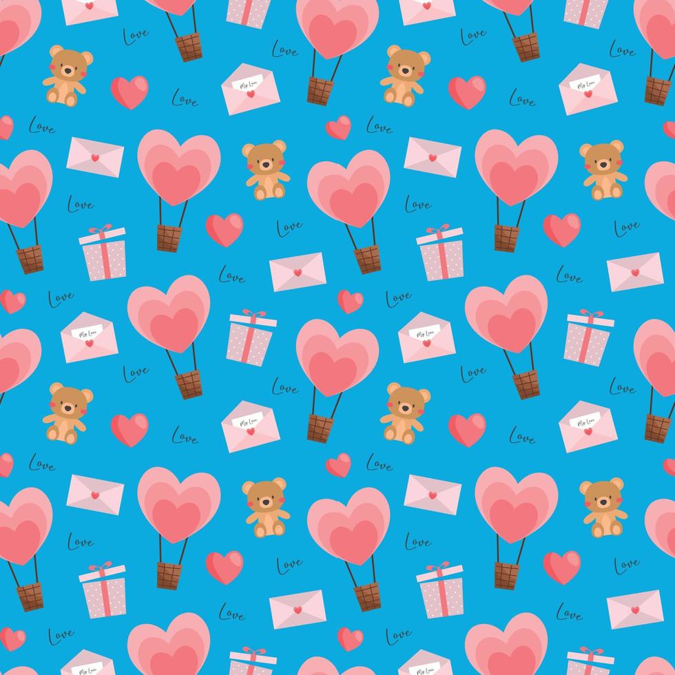 Valentines beautiful seamless pattern design for decorating, wallpaper, wrapping paper, fabric, backdrop and etc. vector