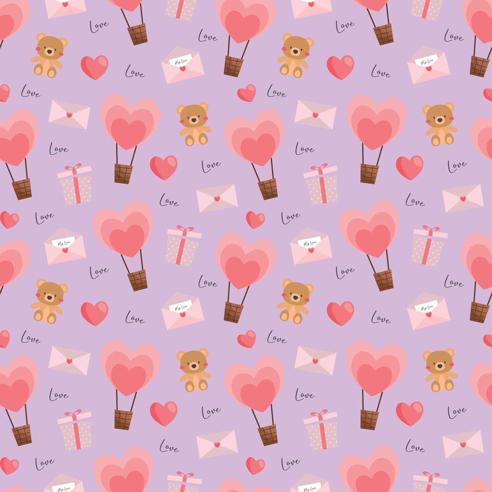 Valentines beautiful seamless pattern design for decorating, wallpaper, wrapping paper, fabric, backdrop and etc. vector