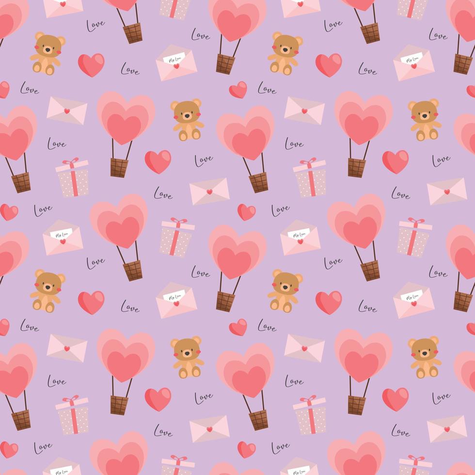 Valentines beautiful seamless pattern design for decorating, wallpaper, wrapping paper, fabric, backdrop and etc. vector