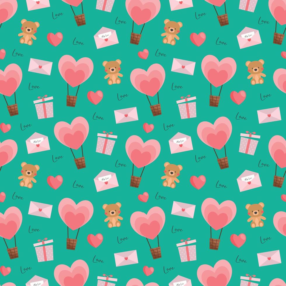 Valentines beautiful seamless pattern design for decorating, wallpaper, wrapping paper, fabric, backdrop and etc. vector