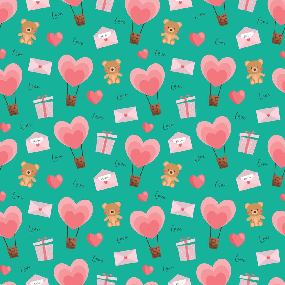 Valentines beautiful seamless pattern design for decorating, wallpaper, wrapping paper, fabric, backdrop and etc. vector