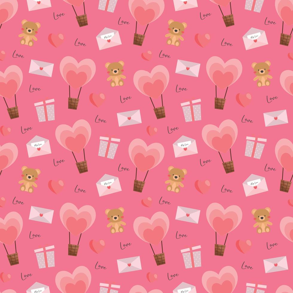 Valentines beautiful seamless pattern design for decorating, wallpaper, wrapping paper, fabric, backdrop and etc. vector