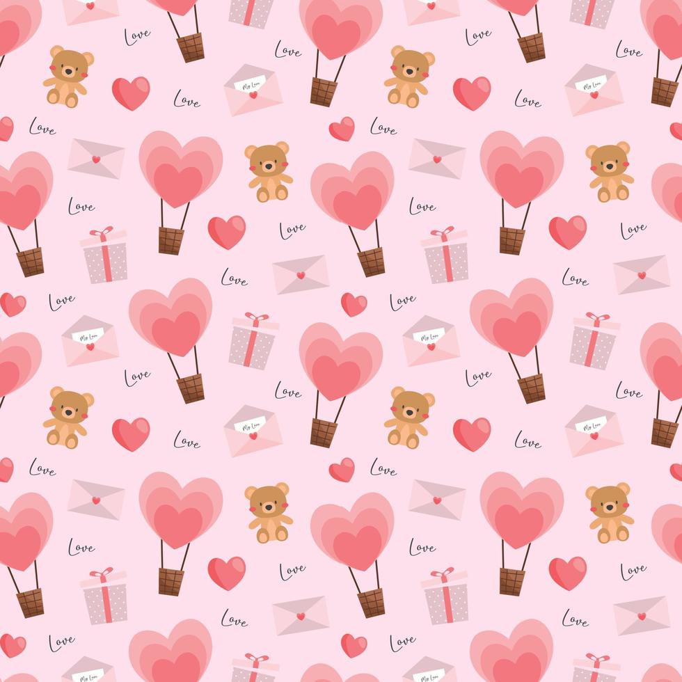 Valentines beautiful seamless pattern design for decorating, wallpaper, wrapping paper, fabric, backdrop and etc. vector