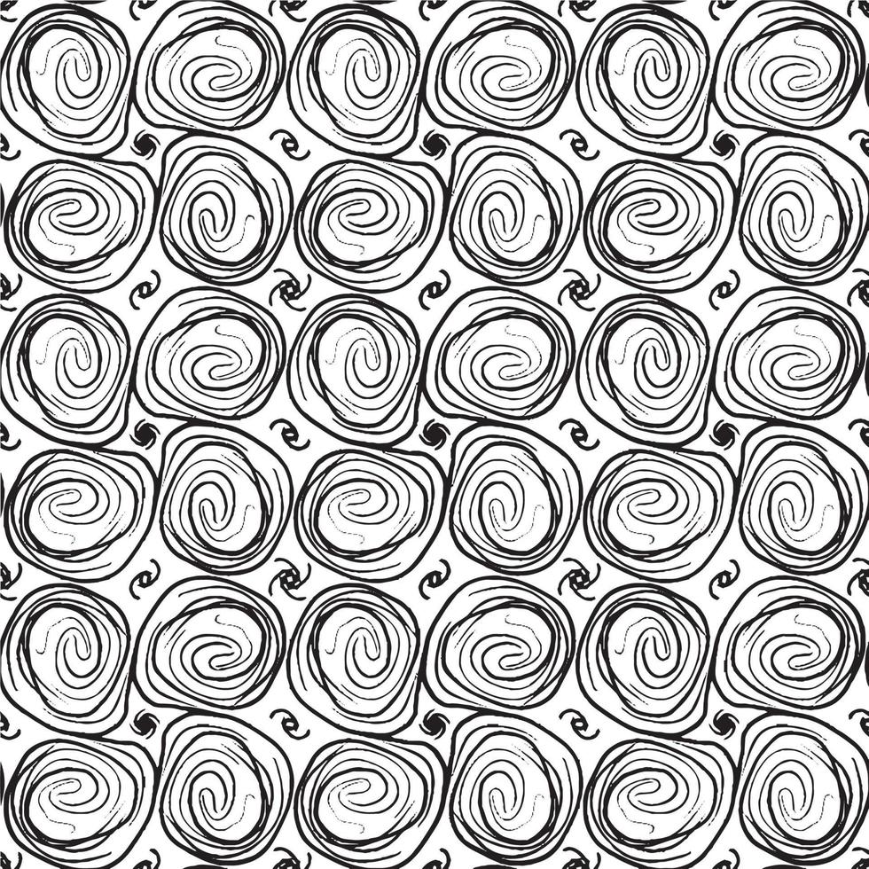 Seamless abstract geometric hand drawn pattern. vector