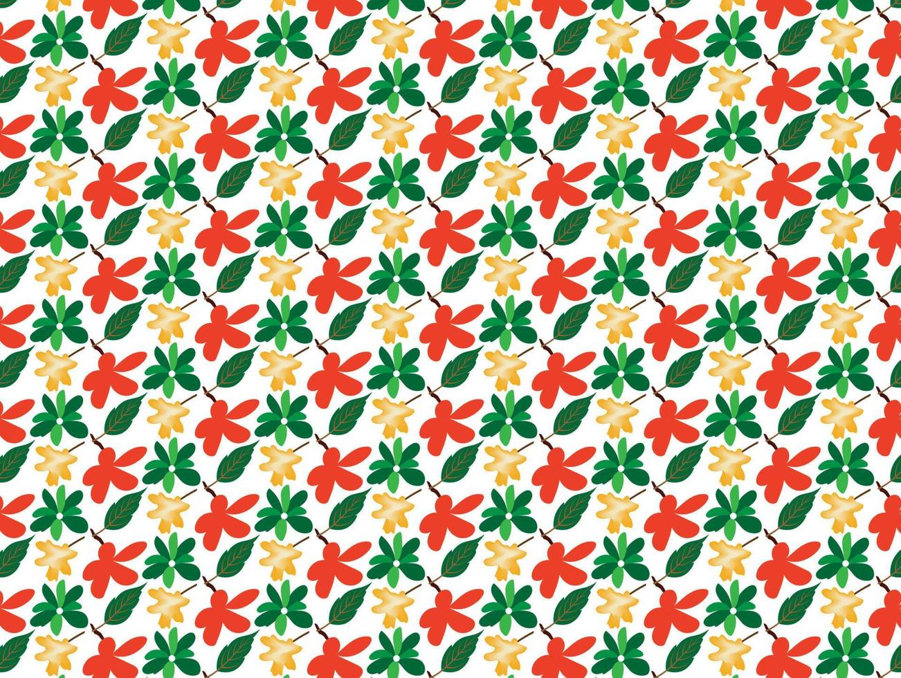 Hand Painted Floral Pattern Design vector