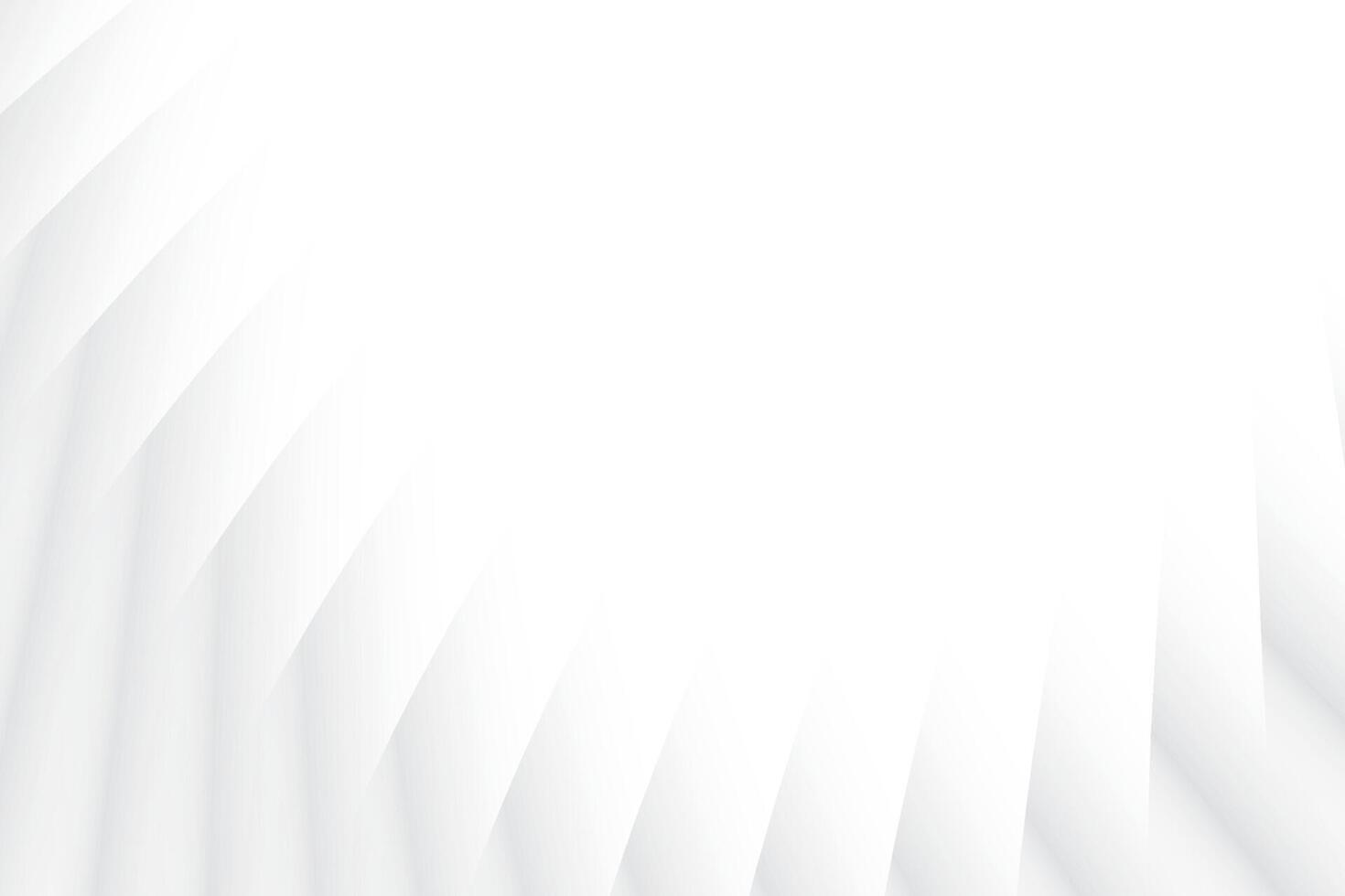 Abstract white and gray gradient background with geometric shape. Vector illustration.