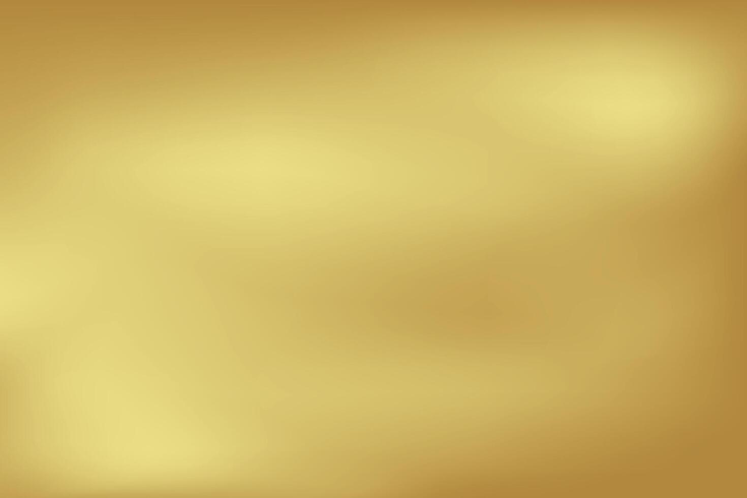 Gold abstract blurred gradient background. Vector illustration.