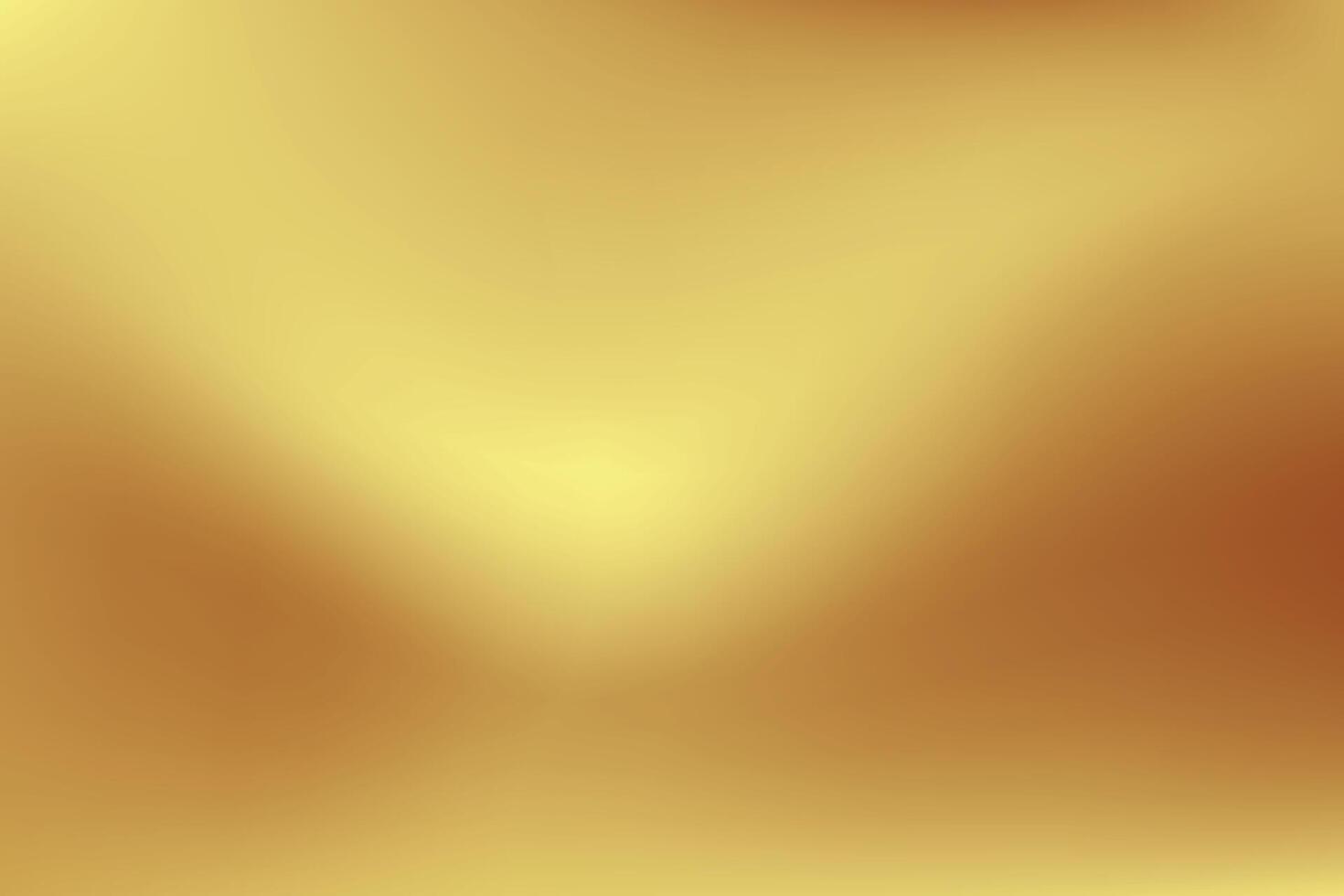 Gold abstract blurred gradient background. Vector illustration.