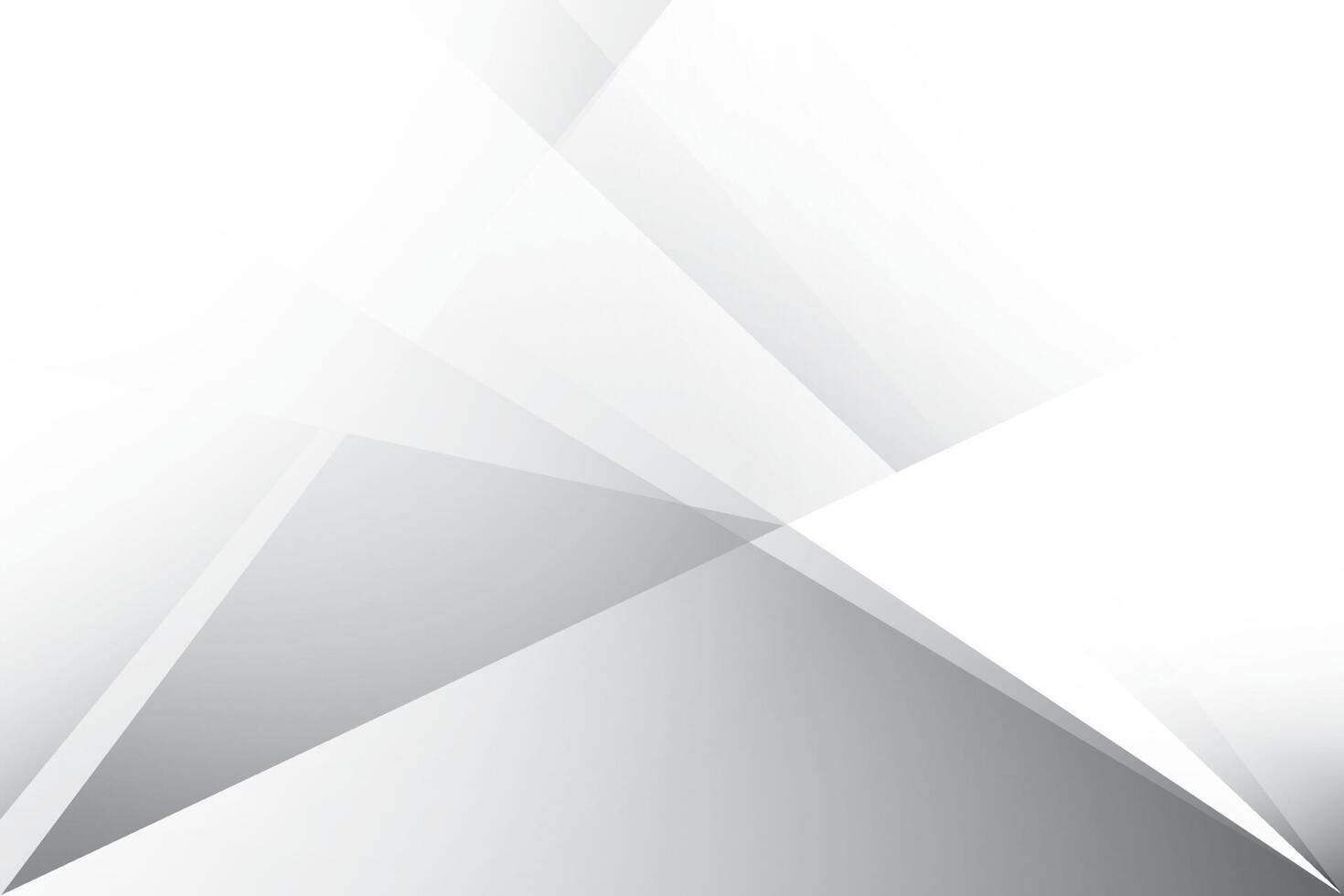 Abstract white and gray gradient background with geometric shape. Vector illustration.