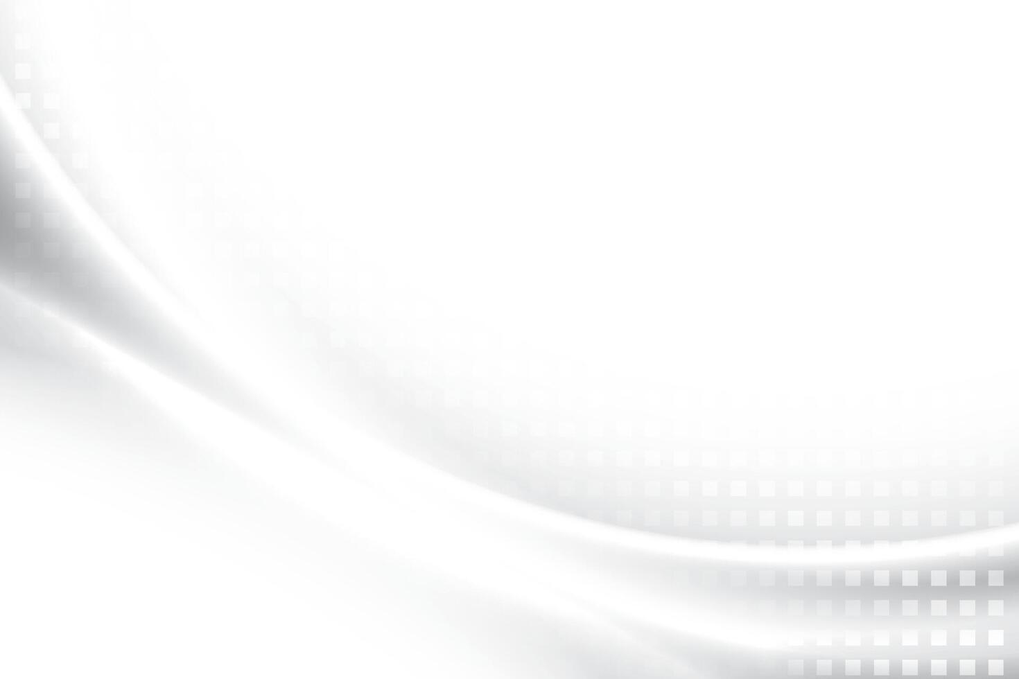 Abstract white and gray gradient background with geometric shape. Vector illustration.