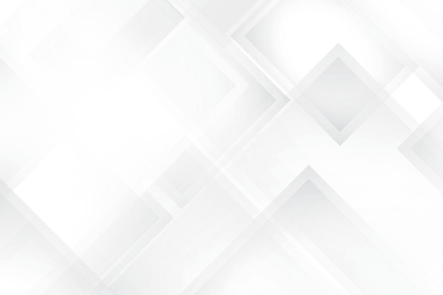 Abstract white and gray gradient background with geometric shape. Vector illustration.