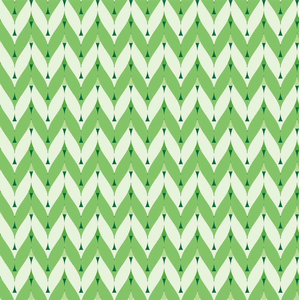 Seamless pattern with green knitting, graphic design for textile, fabric, fashion. Vector illustration.