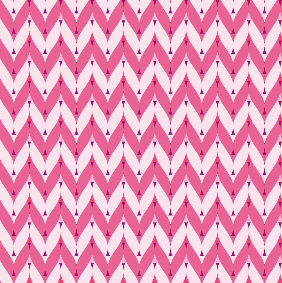 Seamless pattern with pink knitting, graphic design for textile, fabric, fashion. Vector illustration.
