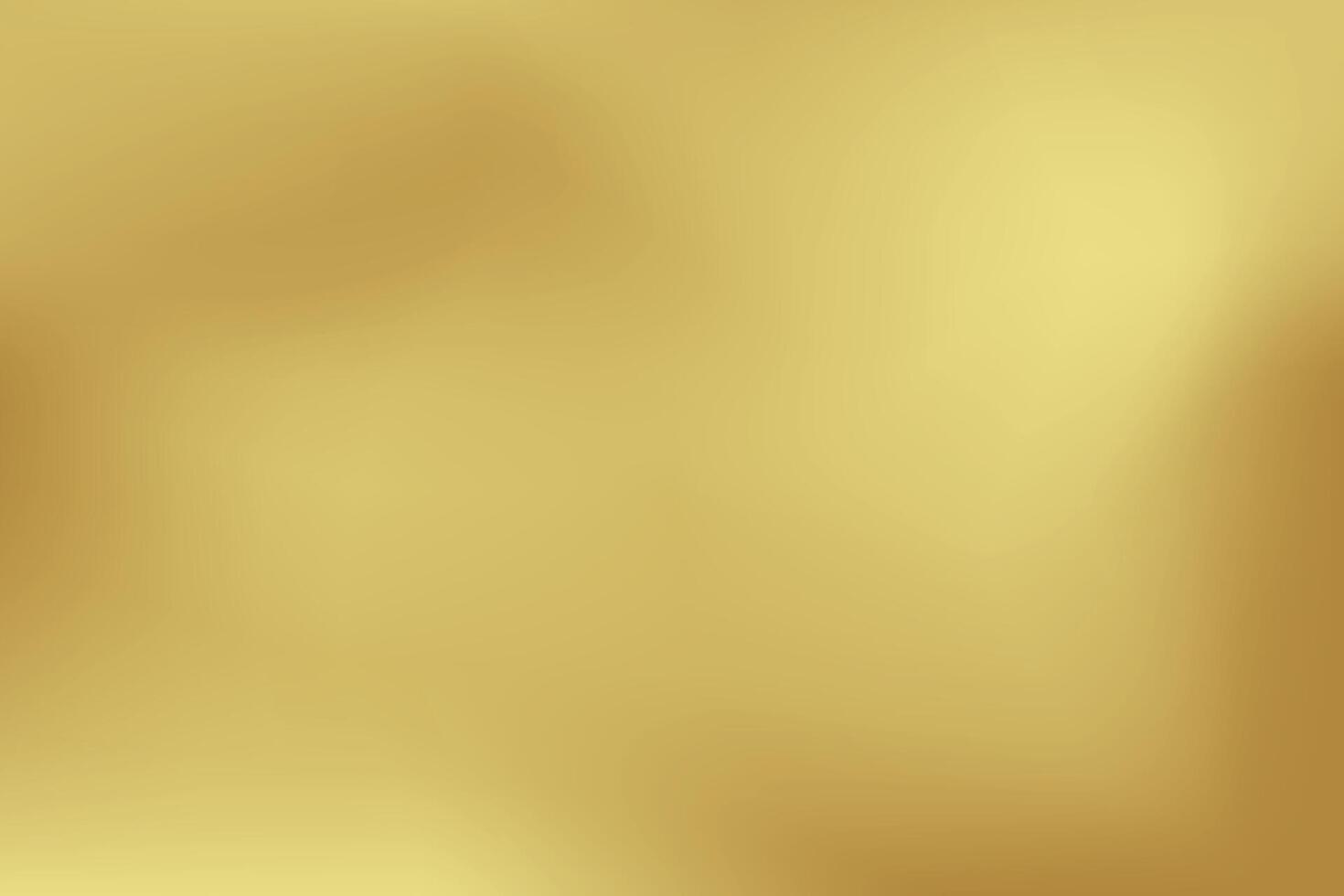 Gold abstract blurred gradient background. Vector illustration.