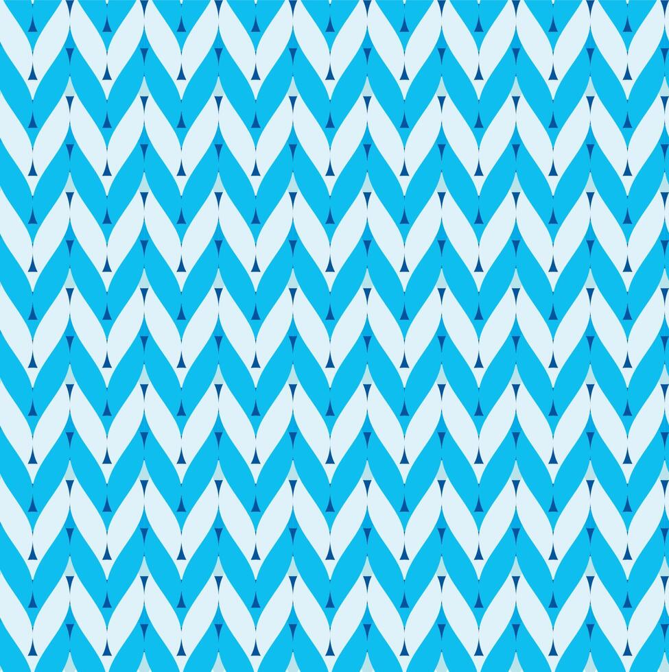 Seamless pattern with blue color knitting, graphic design for textile, fabric, fashion. Vector illustration.