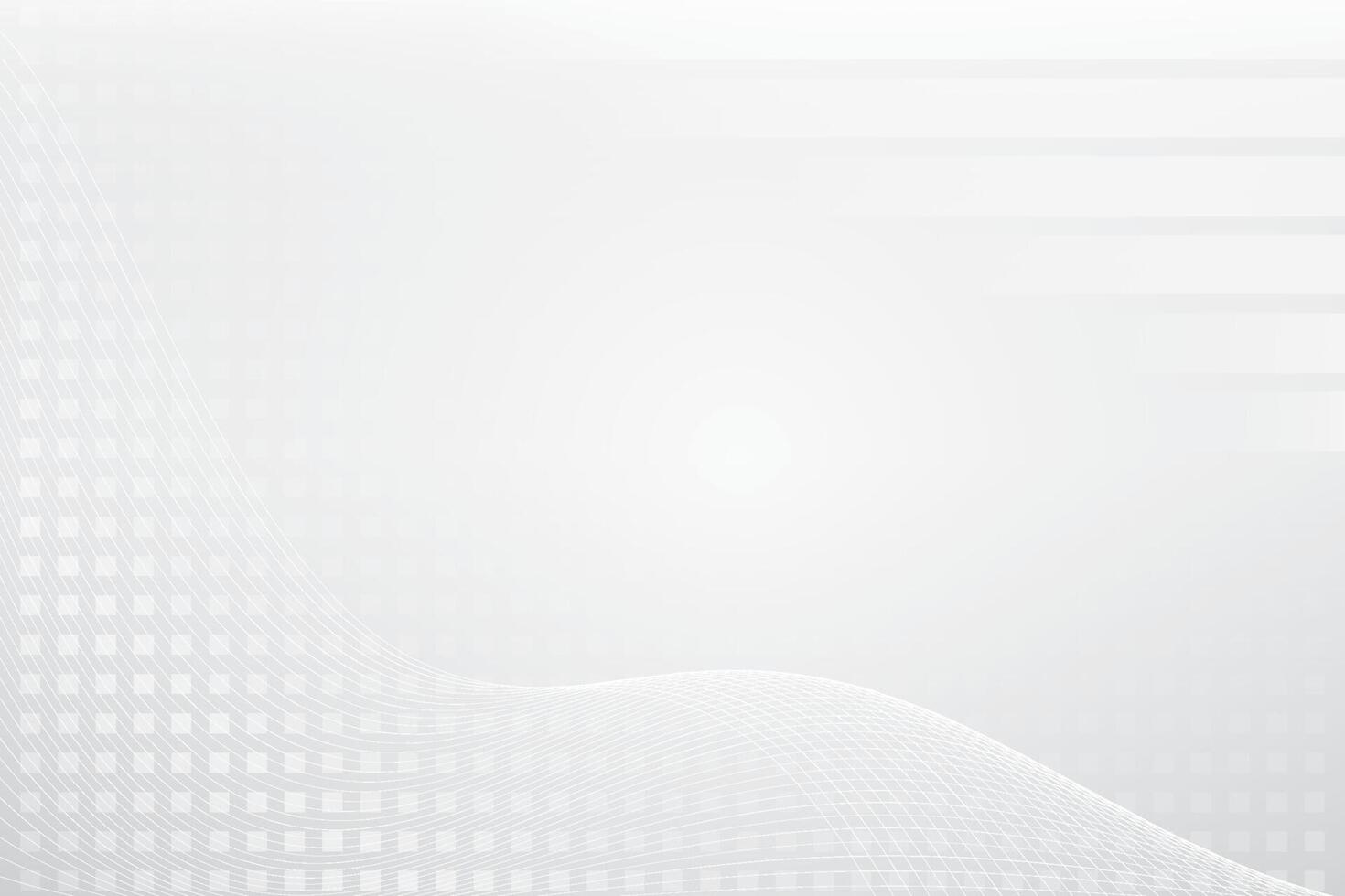 Abstract white and gray gradient background with geometric shape. Vector illustration.