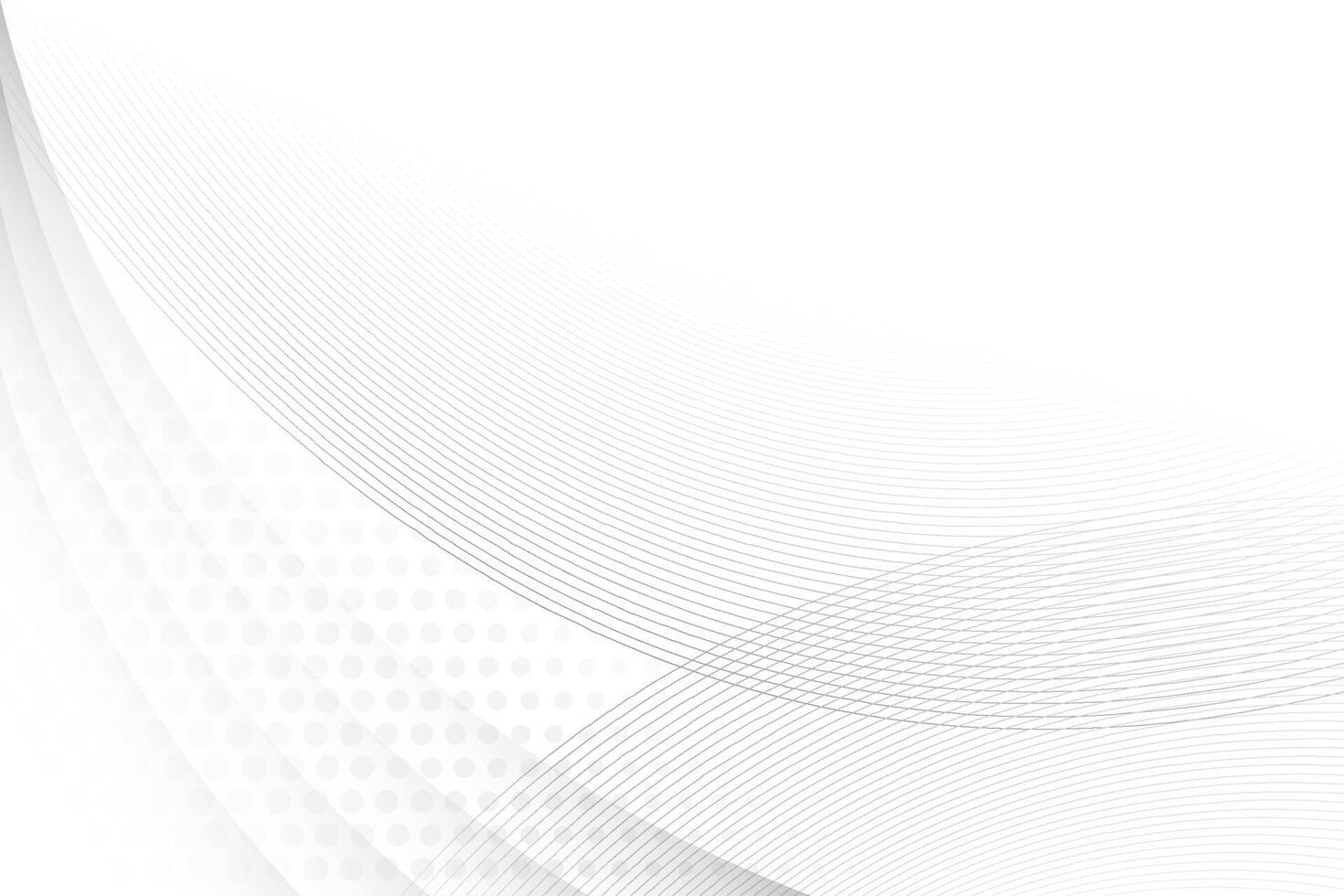 Abstract white and gray gradient background with geometric shape. Vector illustration.