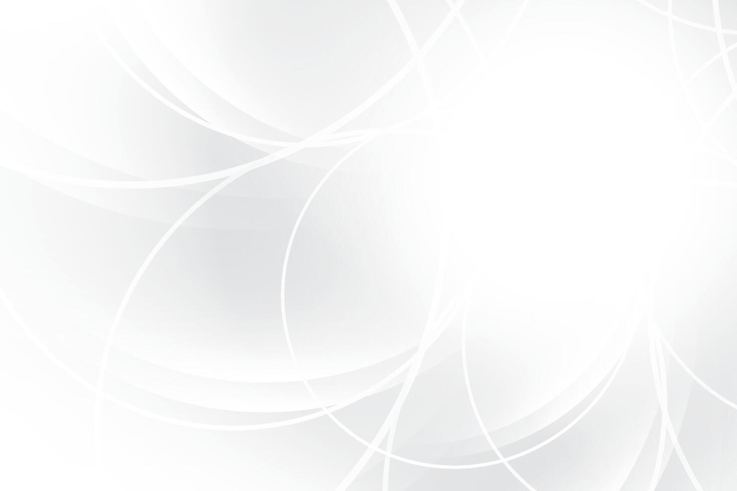 Abstract white and gray gradient background with geometric shape. Vector illustration.
