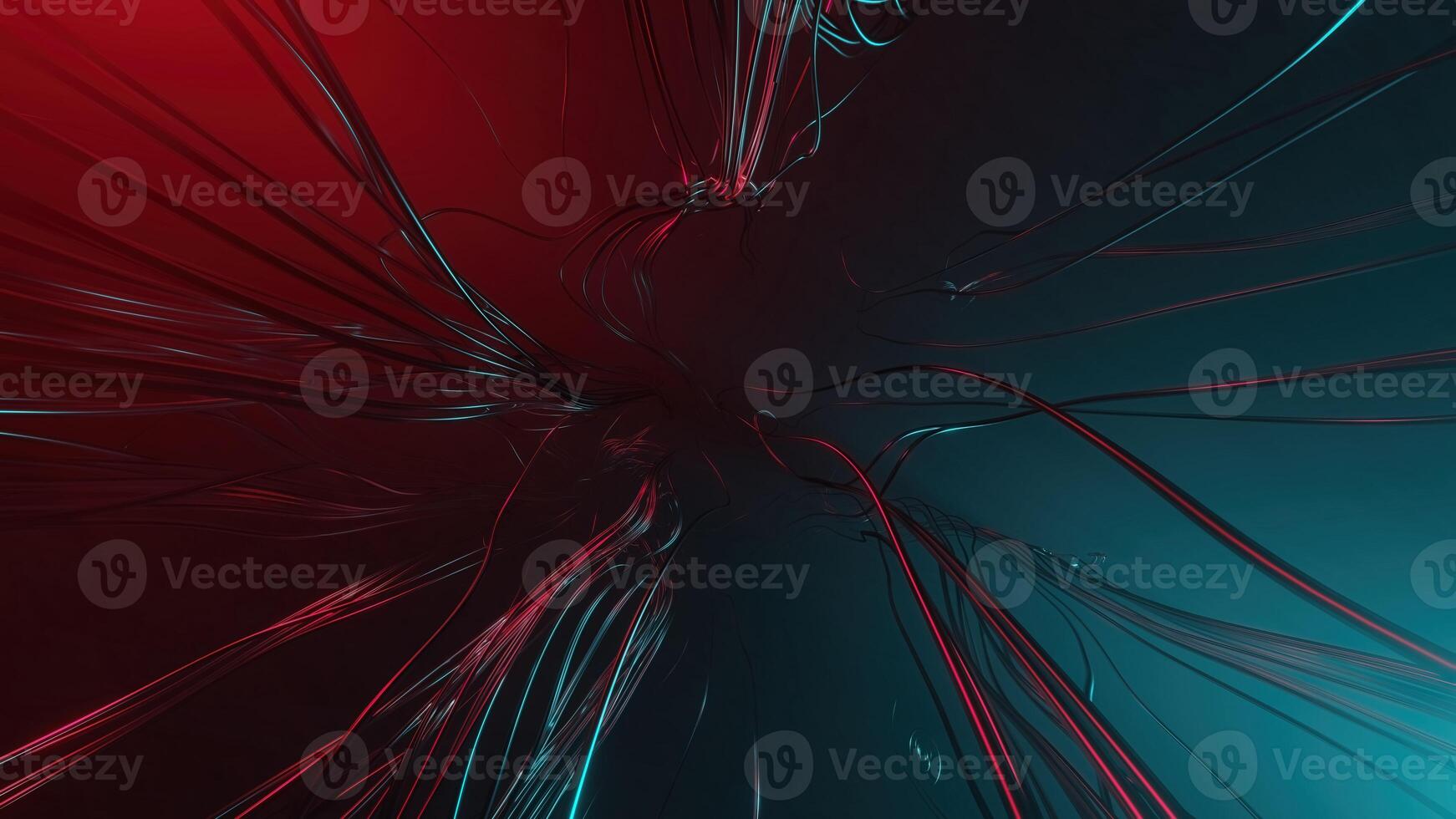 abstract background of Sci Fi Modern Futuristic neon line connection, 3D illustration rendering photo