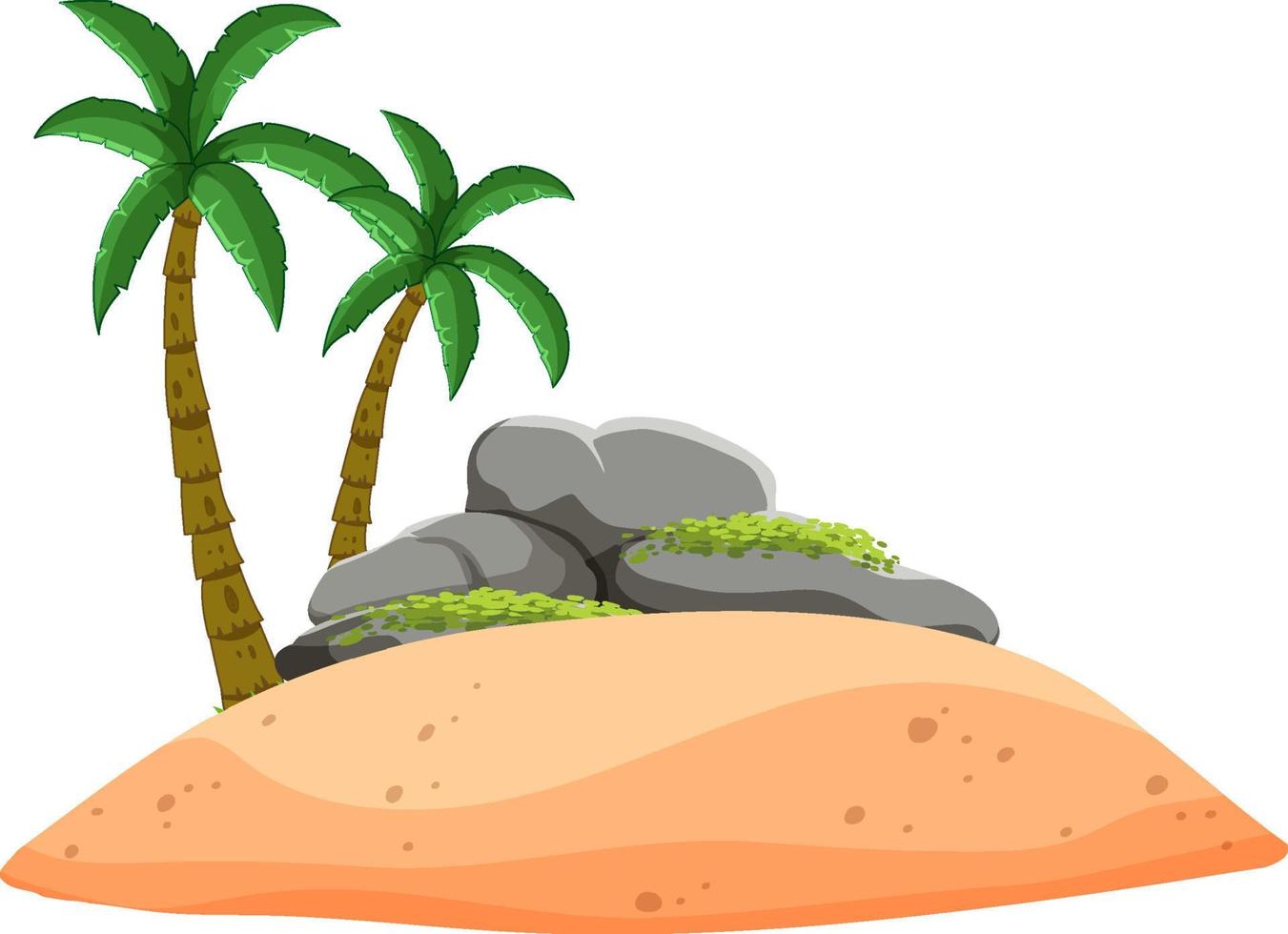 Isolated island on whote background vector